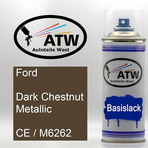 Ford, Dark Chestnut Metallic, CE / M6262: 400ml Sprühdose, von ATW Autoteile West.